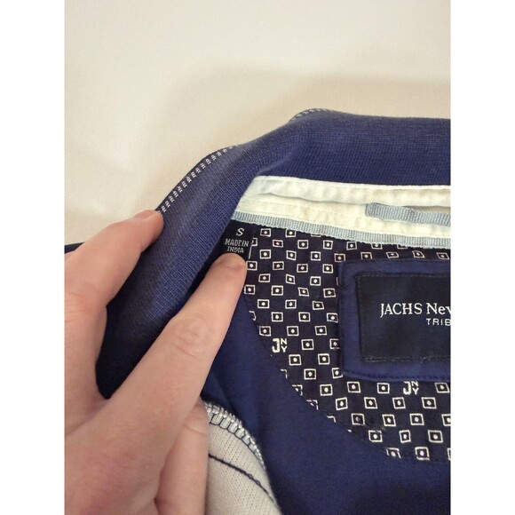 JACHS New York Men’s Small Navy Blue Short Sleeve Cotton Polo Shirt - Picture 7 of 11